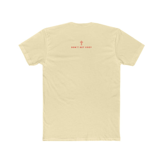 Don't Get Cozy Tee (Cream/Red) - Domini Design Co