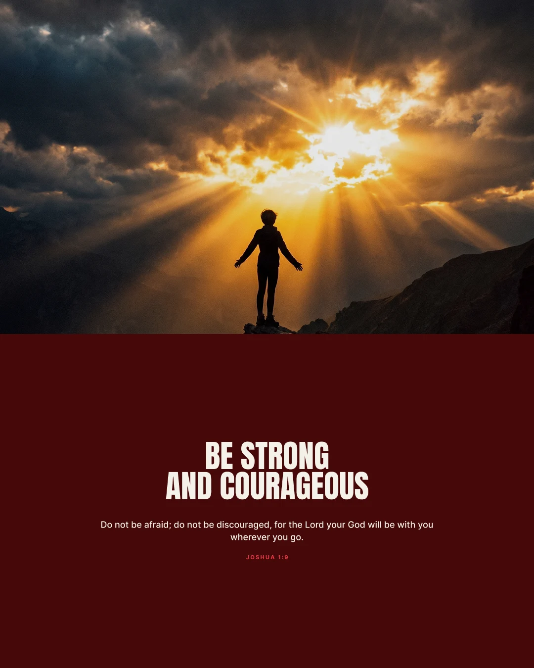 Brave — scripture verse graphic