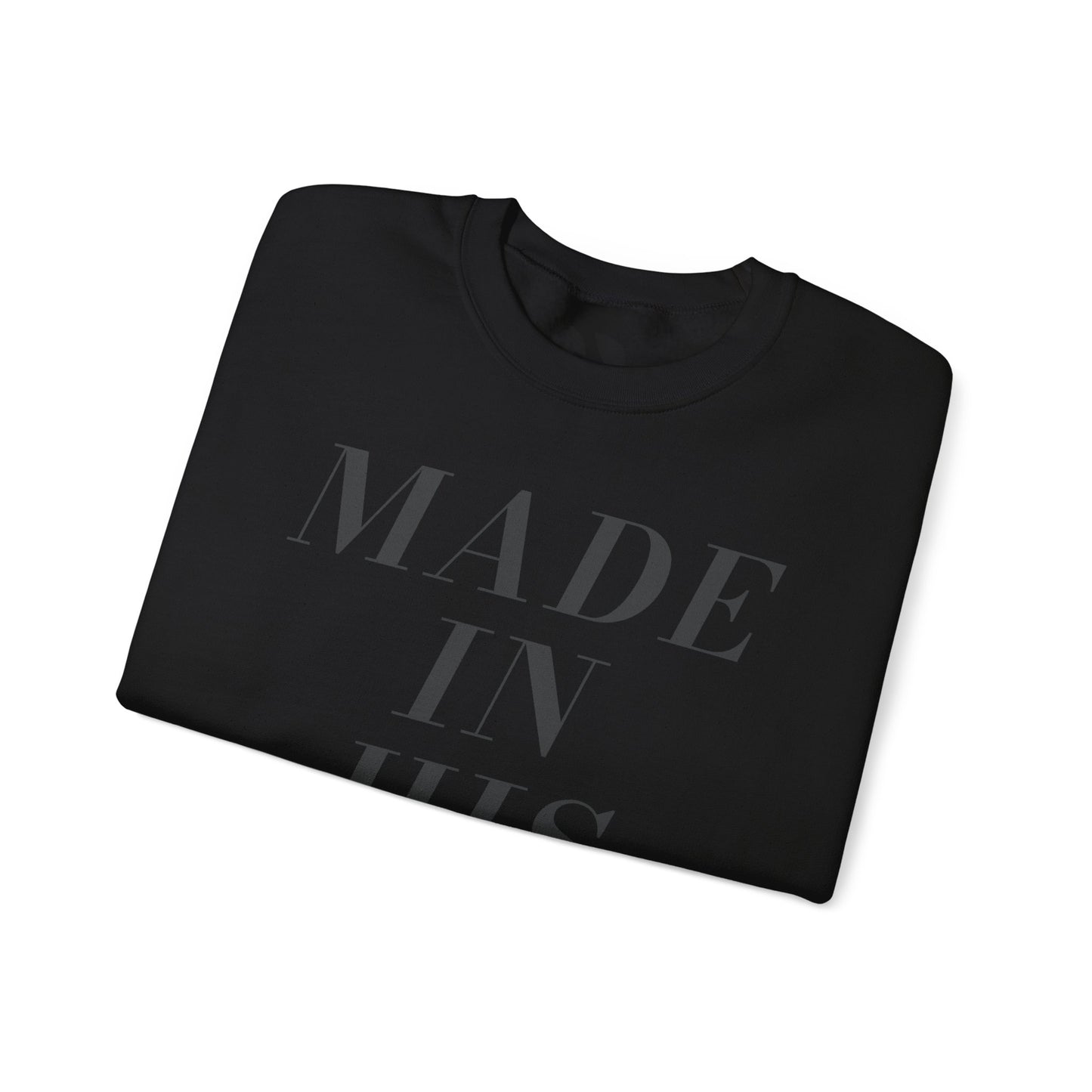 Made in HIS Image Words Crewneck (Black/Black)