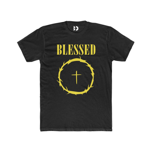 Blessed Crown Tee (Black/Yellow) - Domini Design Co