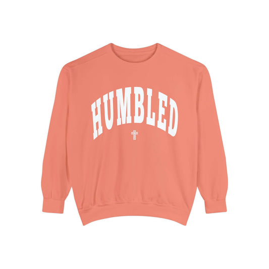 Humbled Slab Crewneck (Terracotta/White) - Domini Design Co