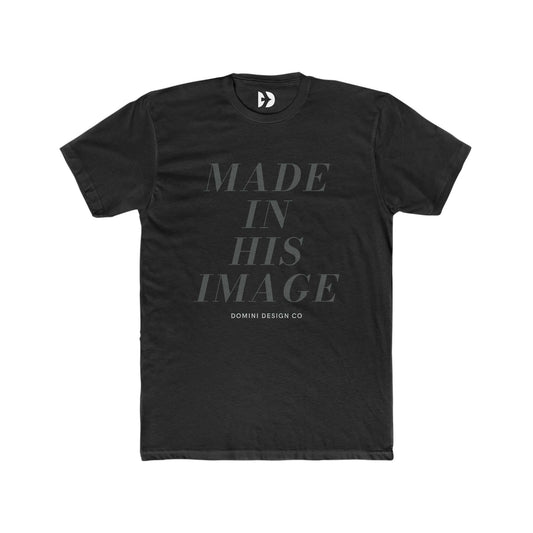 Made in HIS Image Words Tee (Black/Black) - Domini Design Co